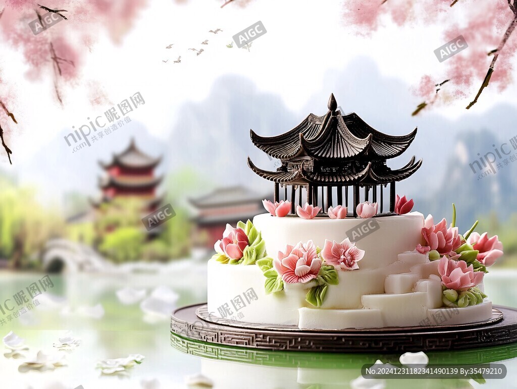 江南香山風(fēng)景區(qū)插畫