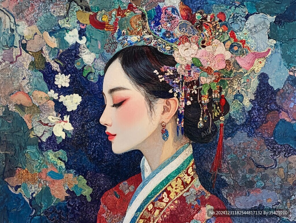清宮美人插畫(huà)