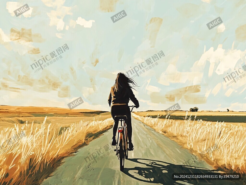 郊外小路快樂騎行