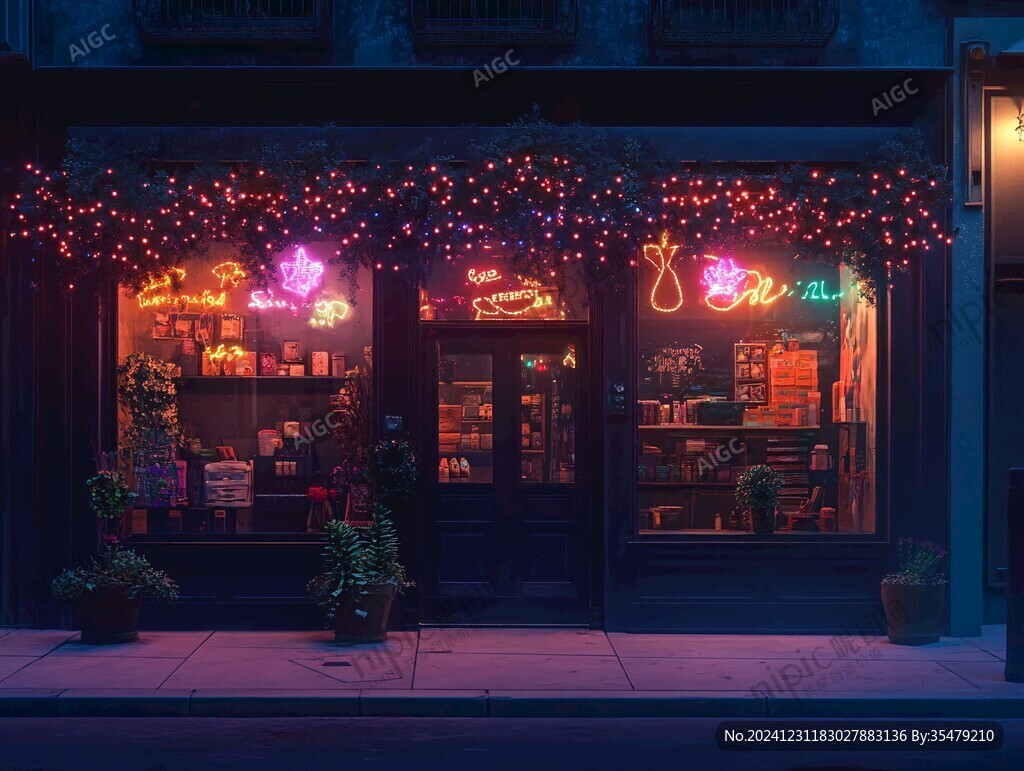 花店夜景