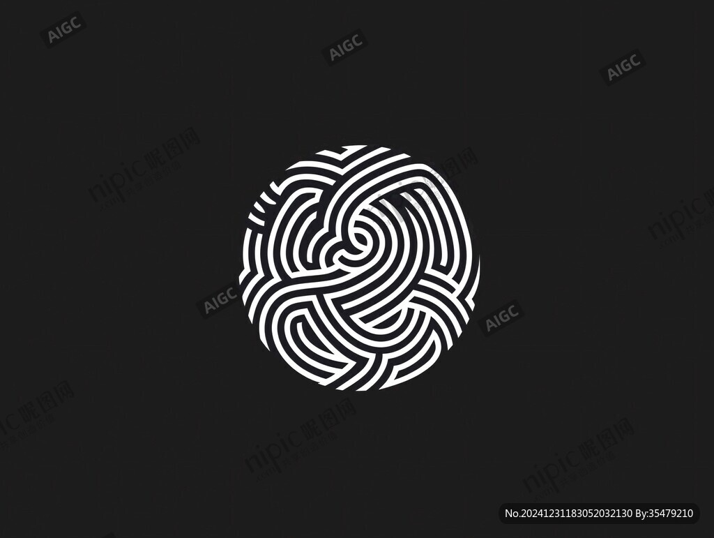 環(huán)形logo編織圖案
