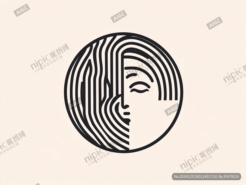 線性人像logo