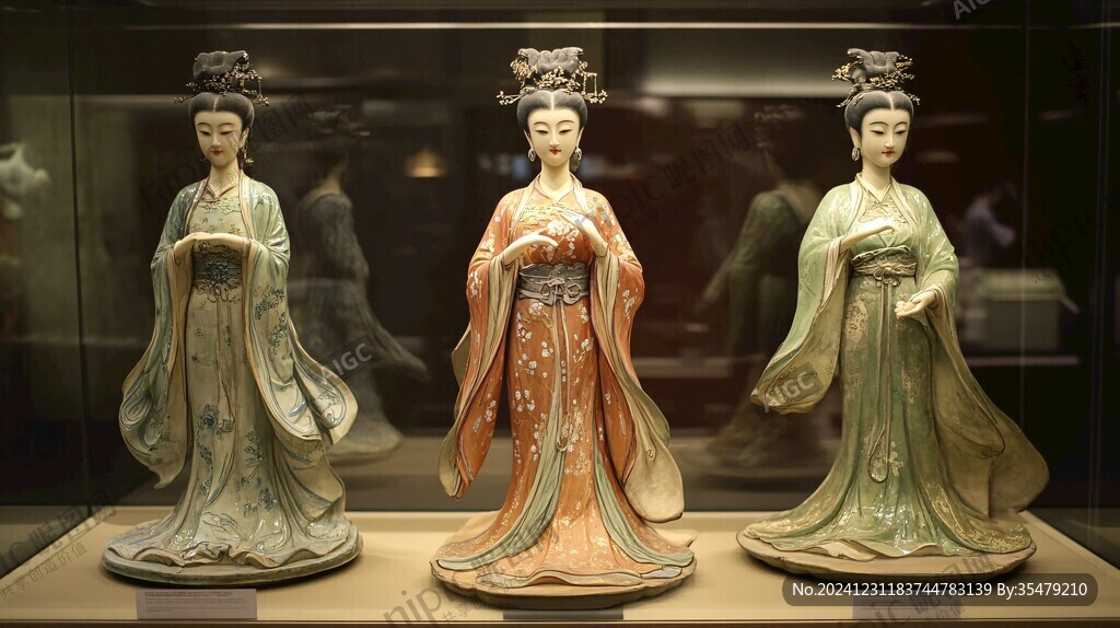 古代服飾泥塑