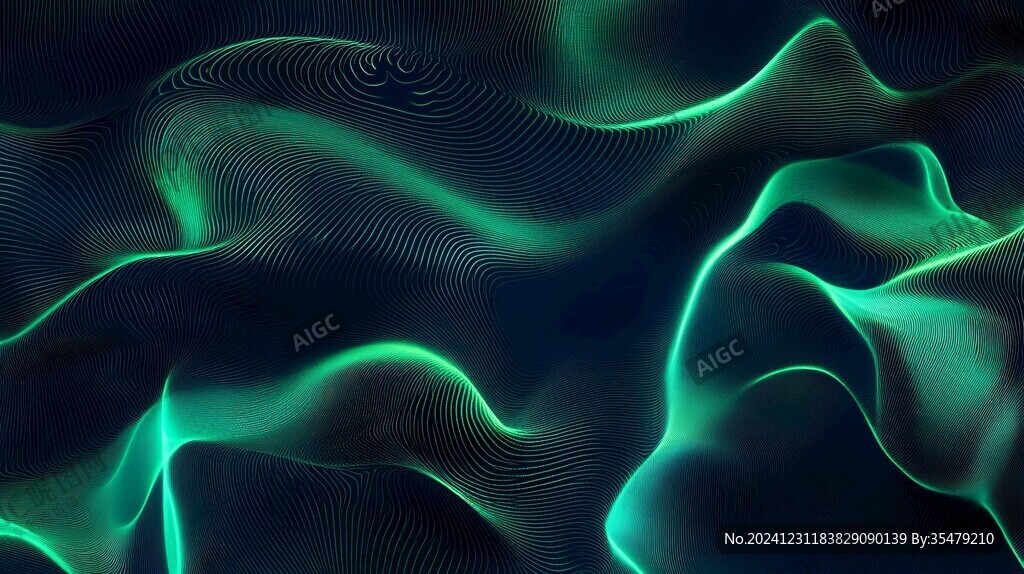 科幻感藍(lán)色流動(dòng)感背景