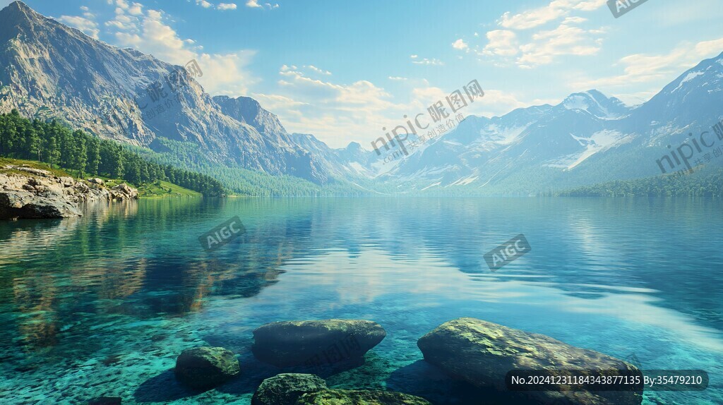 唯美自然山青水秀