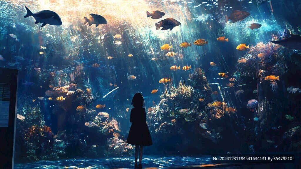 海底世界背影