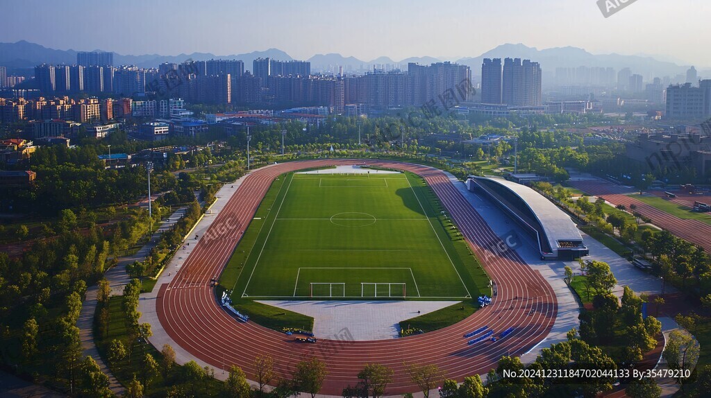 早晨體育館風(fēng)光