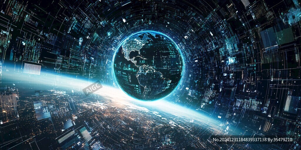 元宇宙科技背景素材