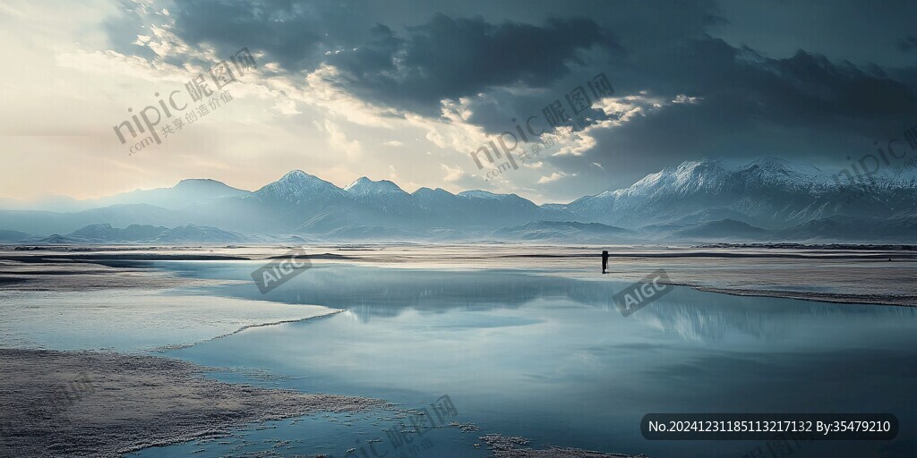 翡翠湖夕照