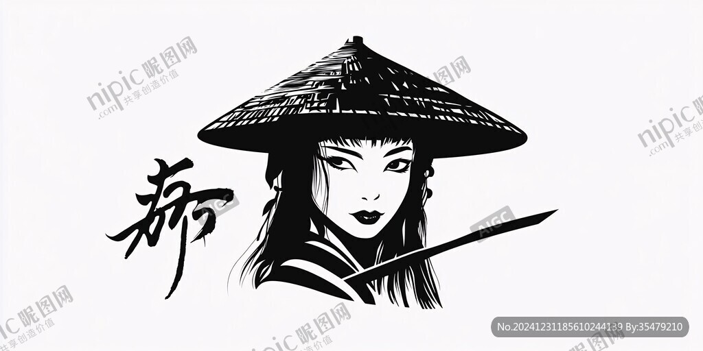 俠客斗笠男孩標(biāo)志