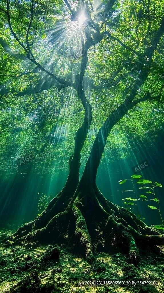 水下的樹木