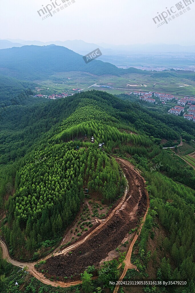 航拍退耕還林