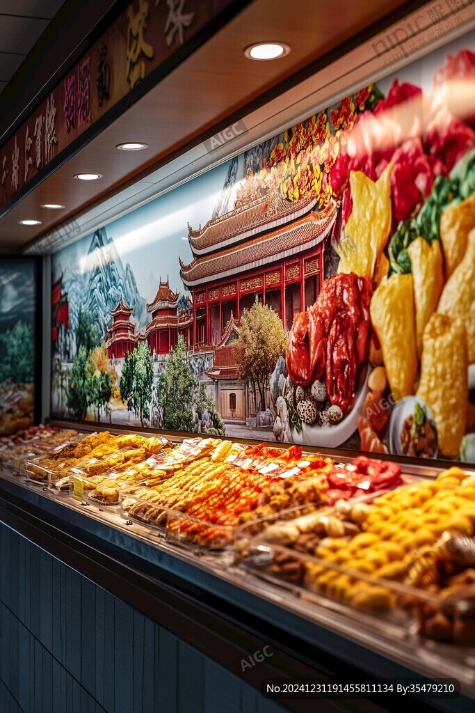 鹵味店櫥窗