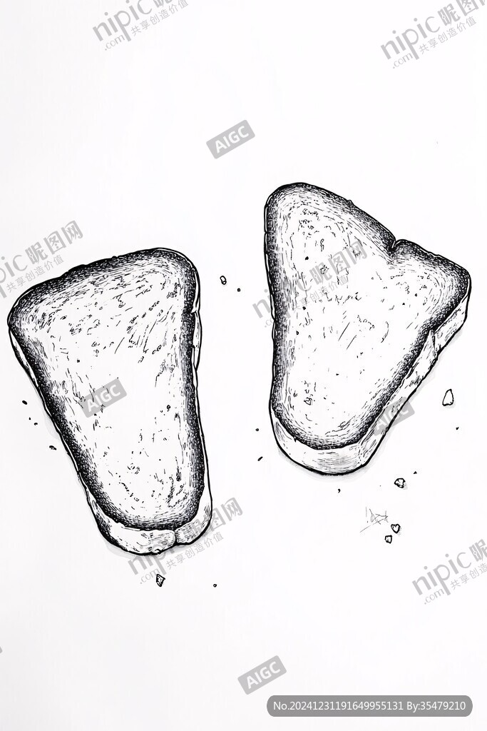 插畫吐司片
