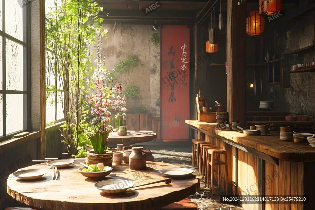 鮮花店美術(shù)餐廳茶室