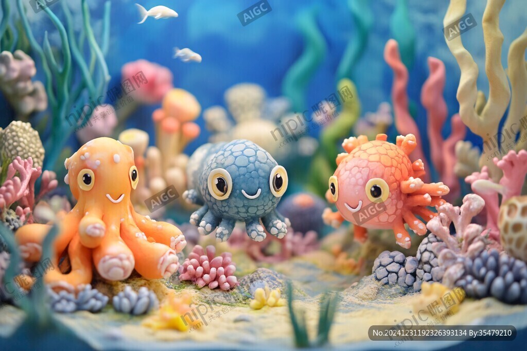 海底世界3d立體背景