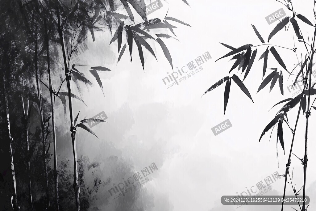 竹林水墨
