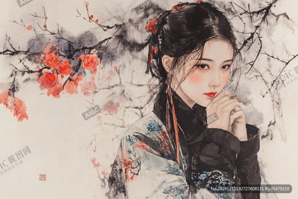 工筆少女