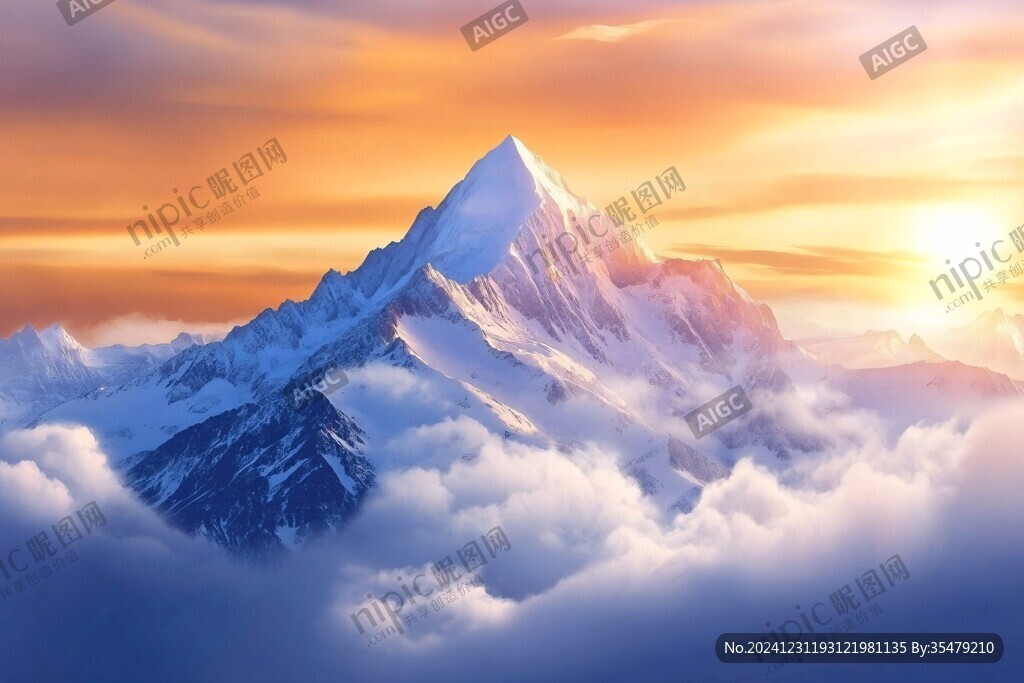 高端大氣海拔背景