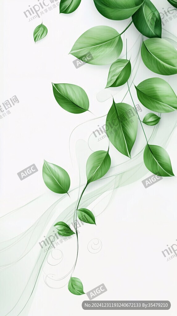 創(chuàng)意綠葉背景環(huán)保綠葉