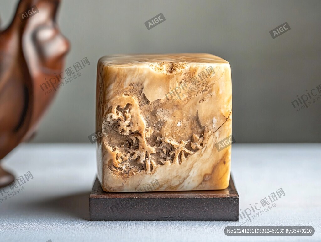 象牙動物紋印章