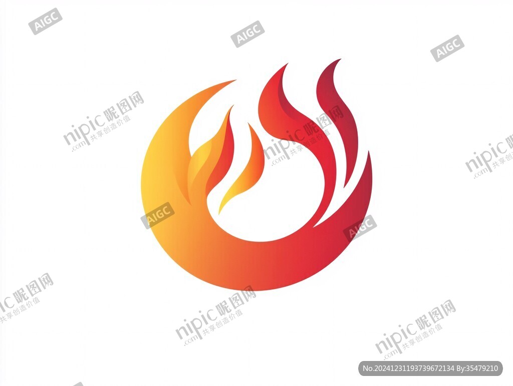 火苗火焰logo設(shè)計(jì)