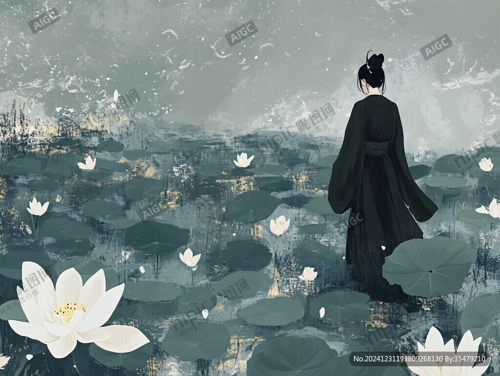 采蓮插畫