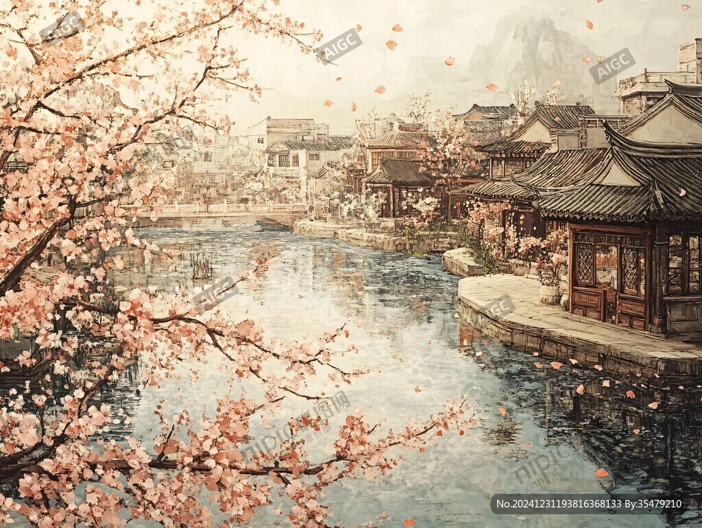古風場景春暖花開