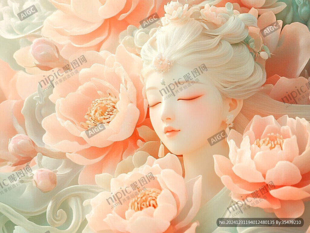 牡丹文創(chuàng)插畫