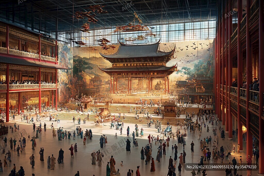 宋代劇場內(nèi)景