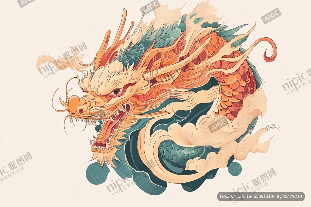 龍年文創(chuàng)插畫