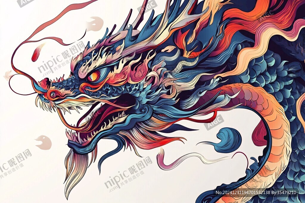 龍包裝插畫