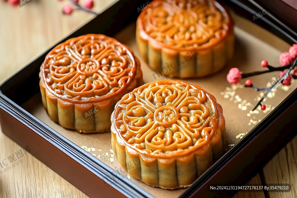 高清月餅棚拍