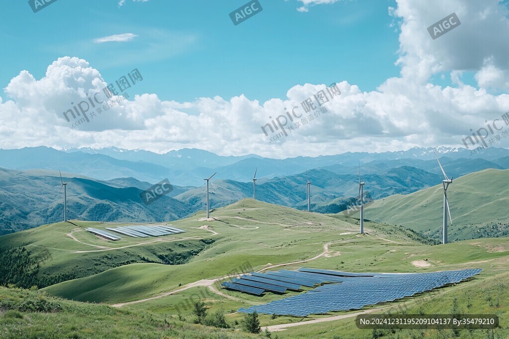 綠色能源高山牧場