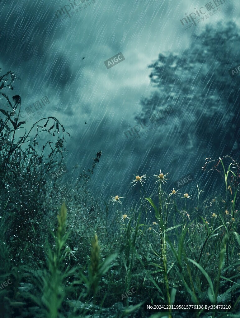 唯美雨景