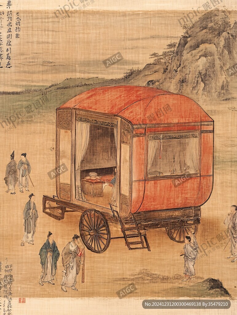 古代賣油車