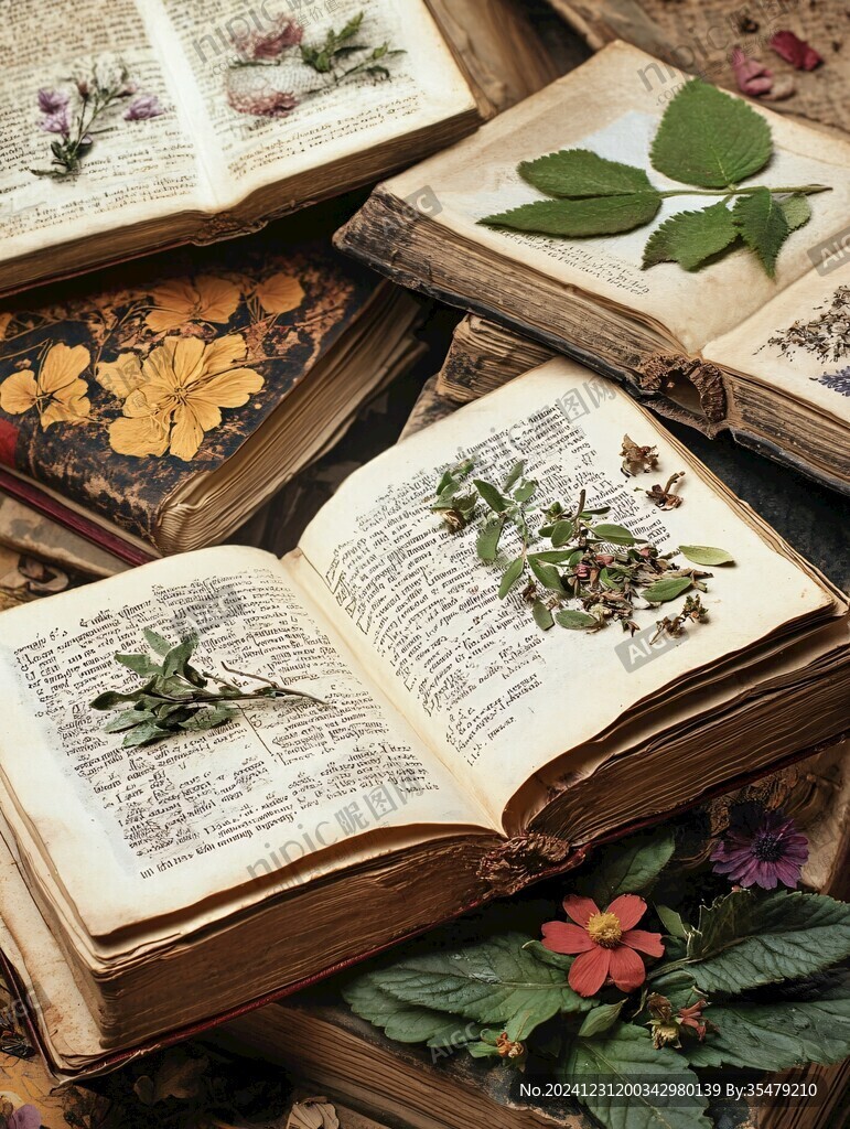 古書與花