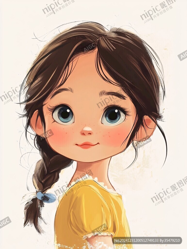 小女孩系列插畫(huà)