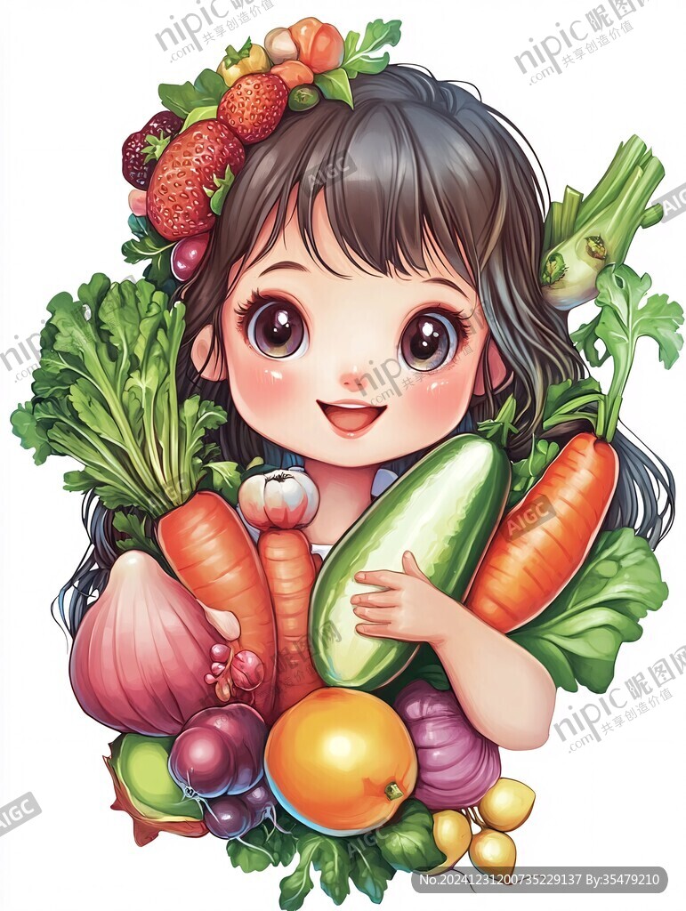 蔬果擬人系列原創插