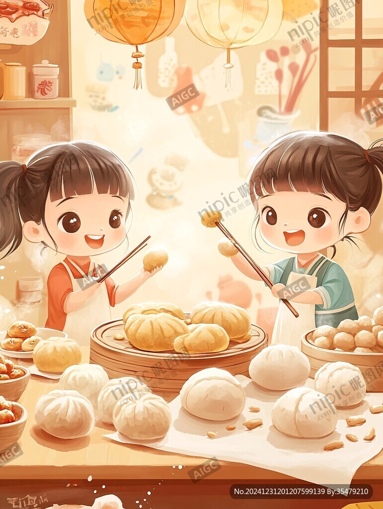 做面點(diǎn)插畫(huà)