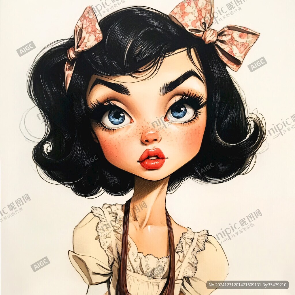 卡通歐美風q版人物