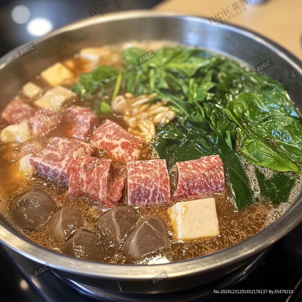 牛肉刷菜壽喜鍋