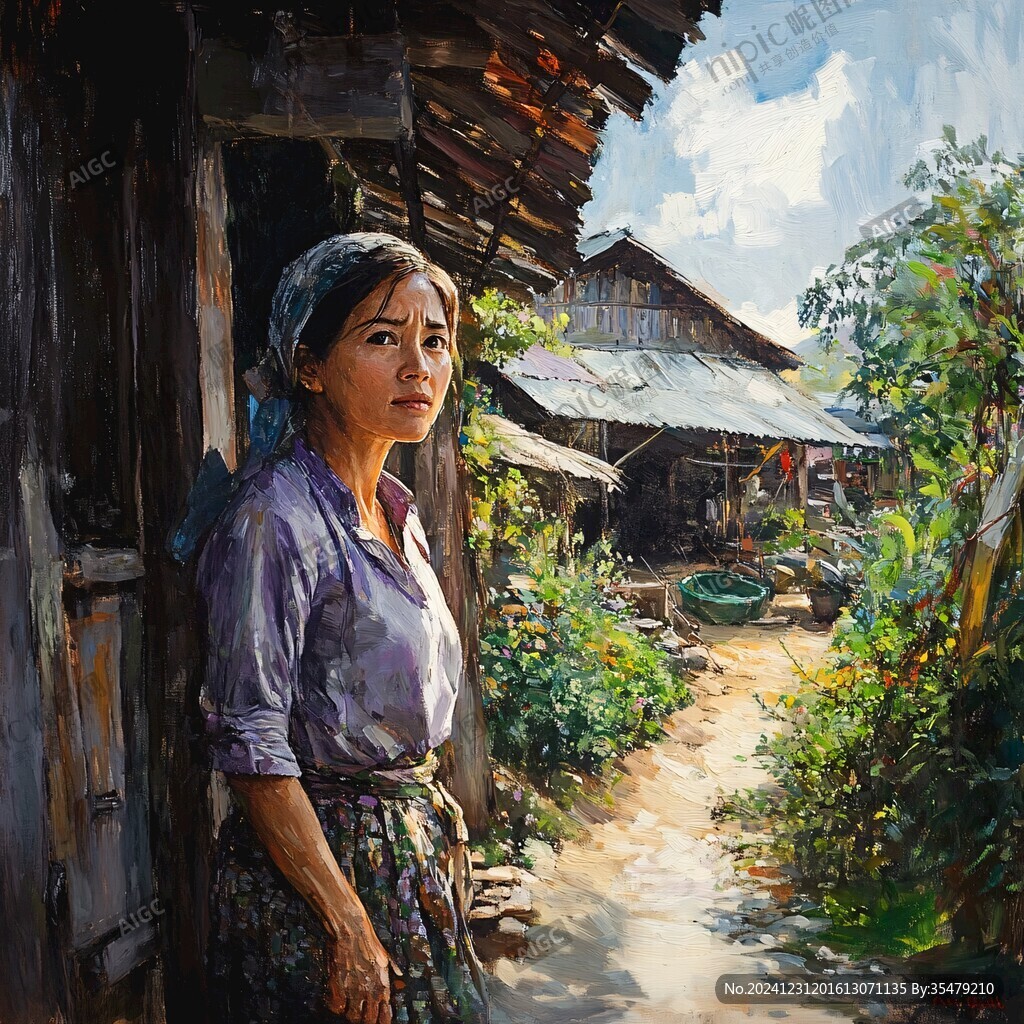 南方鄉村油畫