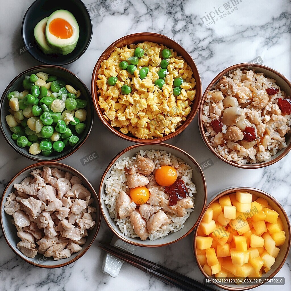 蒸飯速食早餐早飯食品