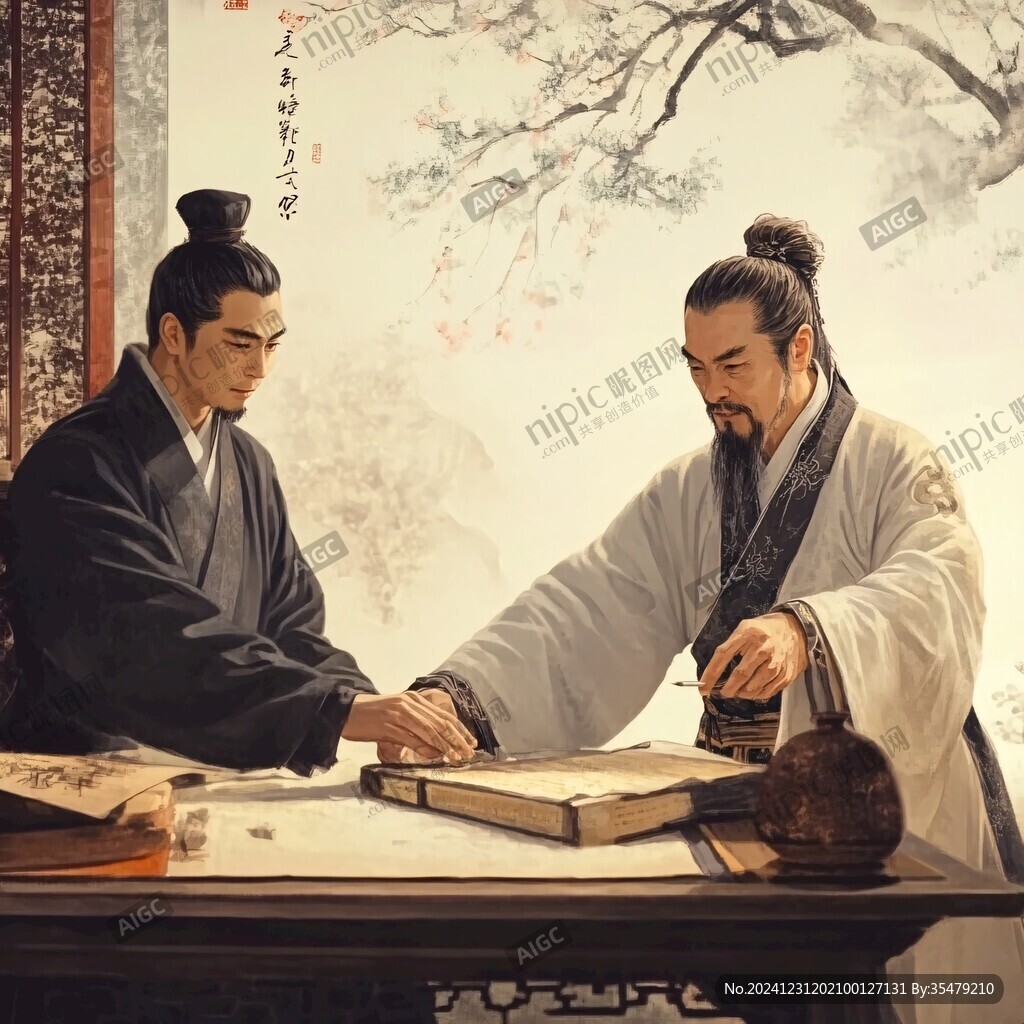 書生蠟像