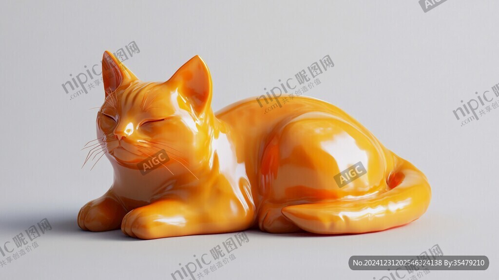 3d打印貓咪模型