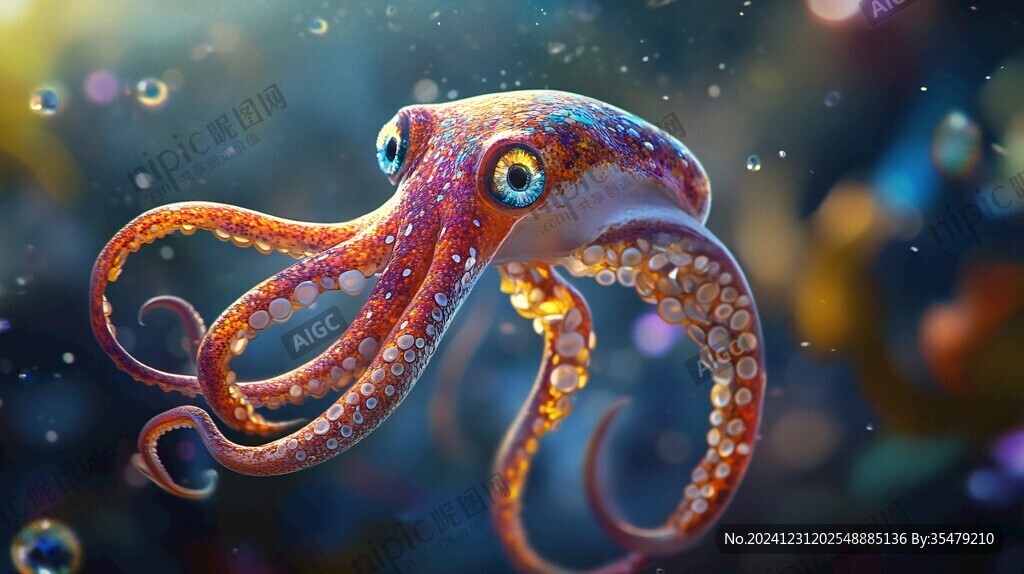 章魚背景素材