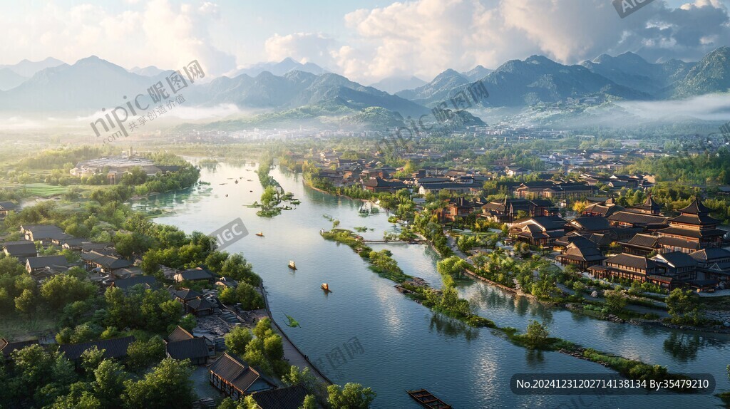 文旅小鎮(zhèn)效果圖