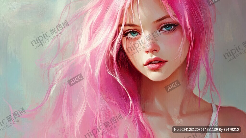 粉色頭發(fā)少女