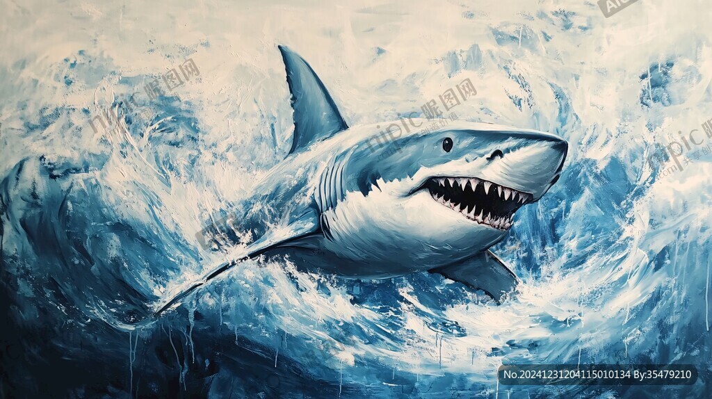 鯊魚3d畫